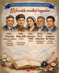 🗓 15-fevral tavallud topgan ijodkorlar file 97