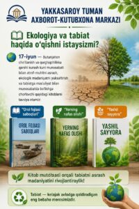 📚 Ekologiya va tabiat haqida o‘qishni istaysizmi? file 626