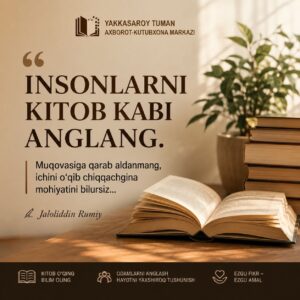 🖇 Insonlarni kitob kabi anglang. Muqovasiga qarab aldanmang, ichini o‘qib chiqqachgina mohiyatini bilursiz... file 775
