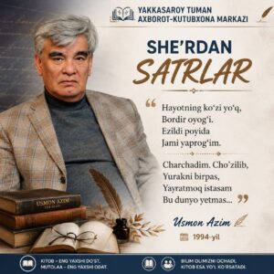 📖 SHE’RDAN SATRLAR file 852